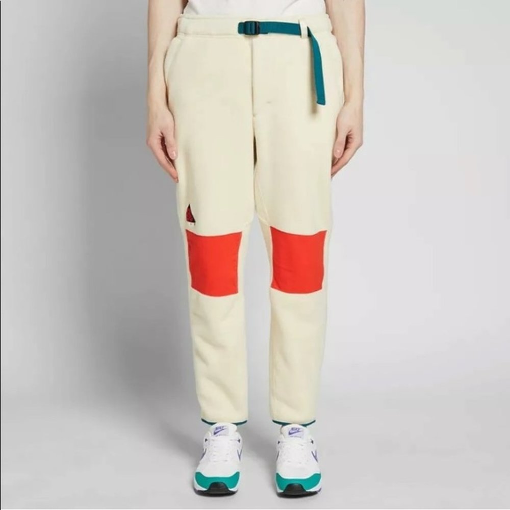 Nike ACG Sherpa Fleece Pants Cream Orange XL